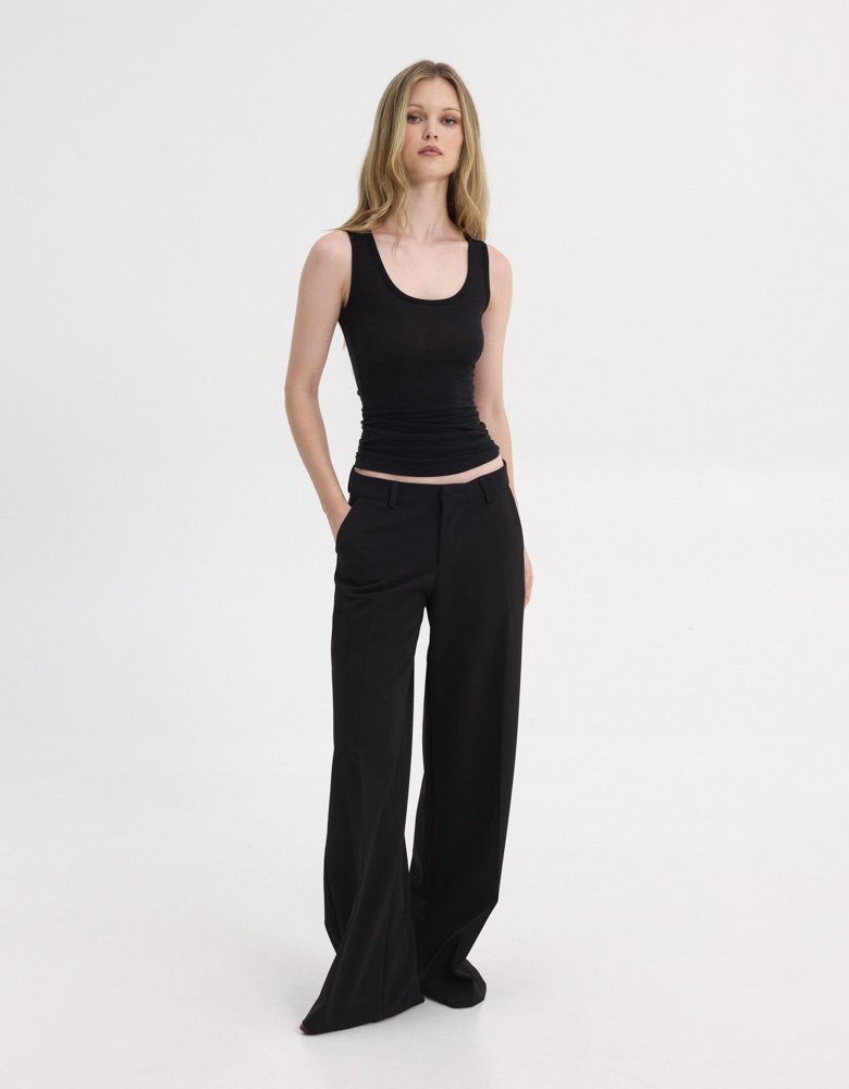 Sunset go Tyra low waisted pants black